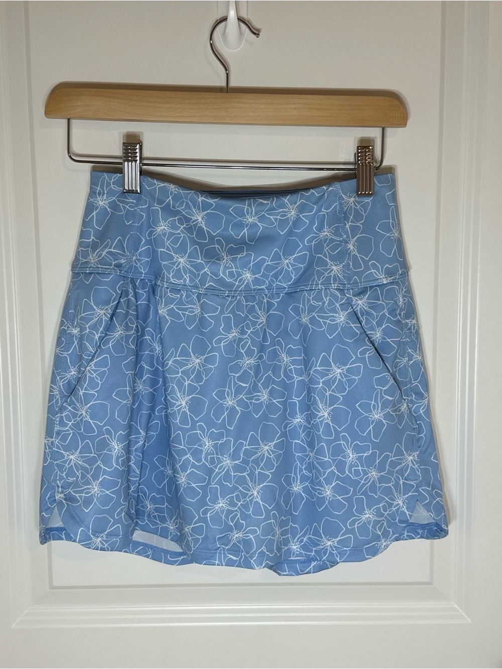Puma Light Blue Floral Golf Skirt